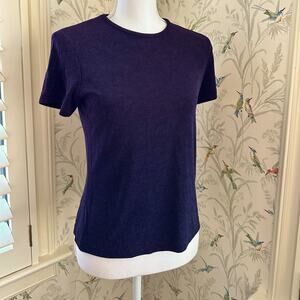 Talbots dark purple sparkly top